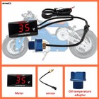 Motorcycle Oil Temperature Koso  Mini Digital Oil Temp Gauge Meter With Sensor