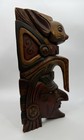 16x9 Hand Carved Vintage Wooden Mask Wall Decor Hanging Wood Tribal Art