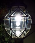 Vintage  adolf Loos  Vienna Secession Brass Cubic Pendant Lamp C 1910