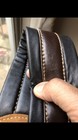 Legato Guitar Strap Leather Double Padded No Logo 2 7 Inches Wide