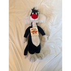 Vintage 1990s Warner Bros Looney Tunes Sylvester Plush Stuffed Animal  16  Nwt