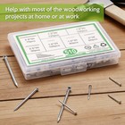 510 Pcs Hardware Nails Stainless Steel Nails Assortment Kit 7 Sizes Mix Rustp   