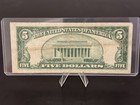 1934  5 Us Silver Certificate Small Size Blue Seal Note Serial C54844242a