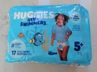 Huggies Little Swimmers Disposable Swim Diapers Size 5-6  32 Lbs  17 Ct - New