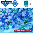 Bigotters Glass Mosaic Tiles 0 3lb  4 Shapes Stained Glass Pieces For Diy Crafts