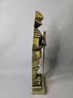 Vintage 17  Gold Cast Metal Armor Medieval Knight Shield Made In Japan