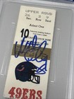 Matt Suhey Signed Last Game 12 24 1989 Ticket Chicago Bears Psa dna