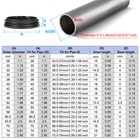 2 5  Plastic Tubing End Caps  12pcs Round Hole Plug Insert  Black