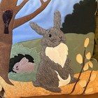 Svetyolka Handmade In Russia Pillow - Felted   Appliqu   Bunnies  15 X 15   