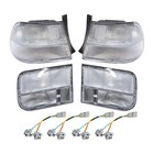 For Honda Civic All Clear Lens Tail Lights Left Right 1996 2000 Coupe 2 Door