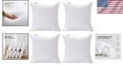 Polyester Square Throw Pillow Inserts 18x18 Pack Soft Breathable Home Decor