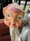 Vintage Pixie Elf Christmas Figurine Polka Dot Japan Pajama Elves Ceramic Rare