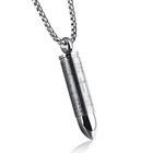 Keepsake Cremation Ashes Necklace Bullet English Version Lord s Prayer Pendant
