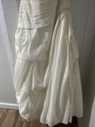 Alfred Angelo Diamond White Wedding Dress Size 14 Long Train  Mint Condition