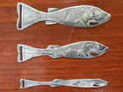 Sterling Silver Set Of 3 Simons Bros  Fish Bodkins