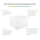 15 x15  Moving Supplies  50pcs Foam Pouches  Packing Supplies 15 x15   White 