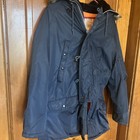 Vintage Usaf Parka Jacket  Hooded Blue Jacket  Flying Men s Size Med N-3b Style