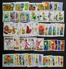 Worldwide Flowers  Fruits Collection 107 Different In 15 Complete Sets  Cto used