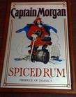 Captain Morgan Spiced Rum - Framed Promo Mirror - 12 5 8  X 8 5 8 