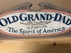 Vintage Old Grand-dad Wooden Sign Rare Free Shipping
