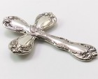 Vtg Antique Sterling Silver Towle Old Master 2 1 2  Spoon Cross Pendant Fzz