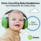 Friday 7care Baby Ear Protection Noise Cancelling 1 Count  pack Of 1   Green