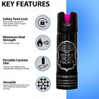 Police Magnum 2 Pack 3oz Hot Pink Safety Lock Oc Pepper Spray For Self Defense
