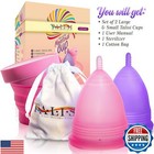 Menstrual Cups Set Of 2  small And Large  Super Soft Reusable Period K