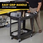 Rubbermaid Commercial Products 2-shelf Utility service Cart  Small  Lipped