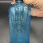 Teal Blue Hi-land Beverage Co B  Wulfow Saranac Lake Ny Made Czechoslovakia 50   s