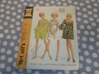 Vtg 60 s  Mccall s 9715 Misses Pullover Mini Dress Pattern Cut-sz 10