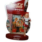Coca-cola Time Bradford Exchange Figurine Lot Cruizin    For A Coke   Cola Cafe