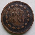 1863 Patriotic Not One Cent Civil War Token Copper Cwt