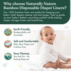 Disposable Cloth Diaper Liners  Unscented  Fragrance-free  Chlorine Free Diap   