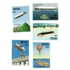 Grenada 1988 - Zeppelin Flight - Set Of 10 Stamps - Scott  1626-35 - Mnh