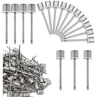 50pcs Dual-port Inflation Needles Sports Ball Pump Adaptor Basketball Rugby New