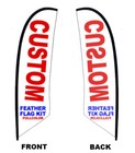 Custom Windless Swooper Flag Feather Banner Sign For 8 Ft Pole Kit  flag Only 