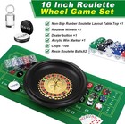 16  Roulette Wheel Set Layout Mat  36 x 18   For Casino Night  Green
