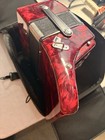 Sofiamari Mini Traveler Accordion - Red Pearl  Straps And Case Included