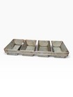 Vintage Ekco Engineered 4 Loaf Bread Pan D Welded Commercial Bakery Pan