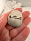 Vintage Swedish Pewter Deer Brooch Pin Scandinavian Modern Wildlife Jewelry