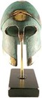 Corinthian Helmet On A Base Ancient Greek Bronze Museum Replica 376-1