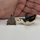 Vintage Retired Hagen Renaker Sliding Penguin Bird Miniature Figurine Trinket   