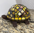 Turtle Dale Tiffany Stained Glass Decorative Night Light Tortoise Lamp Vintage