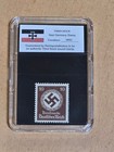 Third Reich Wwii Nazi German Swastika Nsdap Stamp Lot X 3 W Hard Slab Case