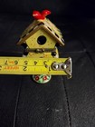 Birdhouse Porcelain Hinged Trinket Box  minature 