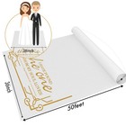 White Wedding Aisle Runner Aisle Runner For Wedding Ceremony Includes Pull St   