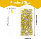 500 Pcs Sewing Pins Straight Pin For Fabric 1 73 Inch Yellow Glass 