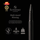 Scriveiner All Black Rollerball Pen - 1 Count  pack Of 1   9 
