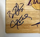 Kobe Bryant Shaquille O   neal 2000-01 Lakers Team Signed Floorboard Coa